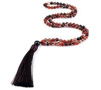 108 Beads Prayer Necklace Natural Green Stone Buddhist Buddha Meditation Bead Women Men Jewelry Gifts(22)