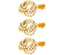 108 Beads Tulsi Mala | Handmade Sacred Hindu Prayer Beads | Meditation, Mantra Chanting, Japa & Spiritual Healing Mala Necklace || (Pack of 3)