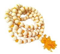 108 Beads Tulsi Mala | Handmade Sacred Hindu Prayer Beads | Meditation, Mantra Chanting, Japa & Spiritual Healing Mala Necklace || (Pack of 1)