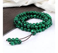 108 Natural Blue Agate Beads Bracelets and Necklaces Handmade Bracelets Malachite,Green Malachite