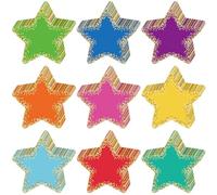 108 Pcs Assorted Color Star Cut Out Paper 5.5" Cut Out Classroom Decoration Birthday Wedding Party Decoration Confetti