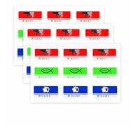 108 Pcs Assorted Kosher Labels Kitchen Stickers Food Label for Pot Tableware Kitchen Microwaves Dishwasher 1.25 × 0.25 Inches