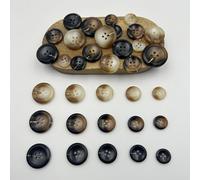 108 Pcs Mixed Color Sewing Buttons,3 Color 5 Size of Clothing Sewing Buttons, Eco-Friendly Craft Buttons, Suit Coats 4-Hole Button (Mix Color 1)