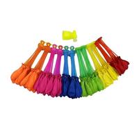 108 Pcs Reusable Water Balloons, Quick Fill Latex Water Bombs, Multi-Colour Refillable Water Balls for Adult Outdoor Cooling Activities, Backyard Water Entertainment, Pool, Team Building Events