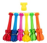 108 Pcs Reusable Water Balloons, Water Bombs Quick Fill Water Balloon with Accessory, Suitable for Adult Outdoor Cooling Activities Team Building,Pool,Backyard Leisure