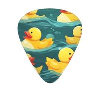 108 Pieces Guitar Picks Bulk 3 Different Thickness Custom Guitar Picks with Storage Box Rubber Ducks Guitar Accessories for Bass Electric Guitar Acoustic Guitar Lovers