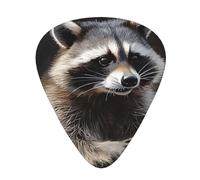 108 Pieces Guitar Picks in Bulk, 3 Different Thickness Custom Guitar Tips with Storage Box, Raccoon Guitar Accessories for Bass, Electric Guitar, Lovers