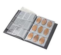 108 Pockets Coin Collection Album Coin Collectors Book Display Storage Case PVC Collecting Sleeves Organizer Box For Bill Collections, Money Currency, Pennies 10.7x15.5cm