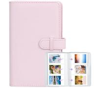 108 Pockets Mini Photo Album for Fujifilm Instax Mini 12/11/7+/9/Evo/40/99/Liplay, Canon Ivy 2 & Kpop Photocards, 54 x 86mm(2.1" x 3.4") Photo Storage Album, Perfect for Instant Photos (Pink)