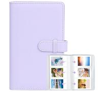 108 Pockets Mini Photo Album for Fujifilm Instax Mini 12/11/7+/9/Evo/40/99/Liplay, Canon Ivy 2 & Kpop Photocards, 54 x 86mm(2.1" x 3.4") Photo Storage Album, Perfect for Instant Photos (Purple)