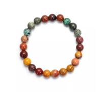 108 Prayer Beads Necklace Bracelet Tassel Natural Crystal Stone Gems -Bracelet-(Vitelline Quartz+Afr...