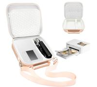 108 Sheets 4x6 Photo Paper and Rose Gold Case Compatible with Canon SELPHY CP1300 CP1500 CP1200 Wireless Compact Photo Printer Suitable for Outdoor and Travel Popular and Practical (Rose Gold Case)