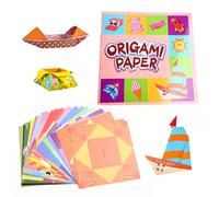 108 Sheets Origami Paper Craft Kit for Kids, Durable Coloured Paper with Guided Instructions, Mess-Free Arts and Crafts for Beginners 4+