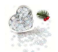 1080 Pcs Mini Snowflake for Craft Metal Snowflakes Embellishment Miniatures Christmas Ornaments Tiny Snow Flakes Charms