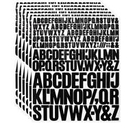 1080 Pieces Letter Sticker Adhesive & Waterproof 0.5 1 1.5 Inch Vinyl Alphabet for Scrapbook Notebook Name Tag Graduation Cap Water Bottle - Black Sticker Decals