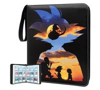 1080 Pockets Anime Card Binder, Portable Waterproof PU Storage Album,F273 | 3-Ring, 60 Double Sided Removable Sleeves, Acid-Free PVC-Free Pages for Dragon Trading Cards,Collectors, Boys Girls and Fans