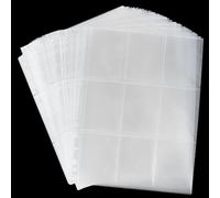 1080 Pockets Trading Card Protector Sleeves, 60 Sheets 9-Pocket Card Holder Pages for Game Sports MTG, TCG, Baseball Standard Cards Supplies OS22060