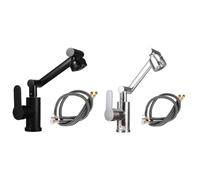 1080° Rotatable Kitchen Faucet - Black Robotic Arm Tap, Flexible Swivel Design, Premium Kitchen Accessories for Modern Home, Easy Installation, & Stylish