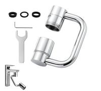 1080° Rotating Faucet Extender, 2-Mode Water Flow Tap Adapter, Faucets Aerator Extension Anti-Splash Tap Adapter for Kitchen Bathroom Faucets