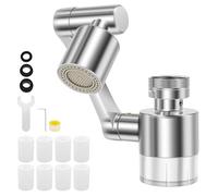 1080° Rotating Faucet Extender Aerator Big Angle Aerator Sink Face Wash Attachment for Home Kitchen Bathroom