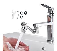 1080° Rotating Faucet Extender Aerator,Universal Splash Filter Faucet,1080 Big Angle Swivel Faucet Aerator Sink Face Wash Attachment with 2 Water Outlet Modes