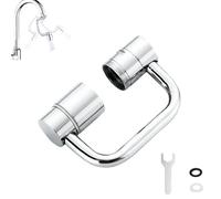 1080° Rotating Faucet Extender, Bathroom Faucet Extender, Rotatable Faucet Aerator Extension, Rotating Faucet Sprayer Attachment Extender, for Bathroom, Kitchen Sink (1PC)