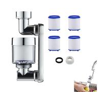 1080° Rotating Robotic Arm Faucet with 4 Filter Cartridges, Faucet Extender with Filter, Splash FaucetFilter for Kitchen Sink Washbasin Bathroom