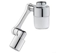 1080° Rotating Zinc Alloy Faucet Filter with Splash-Proof Spout and 2 Flow Modes for Bathroom Sink, Compatible with Most Standard Faucets(Faucet)