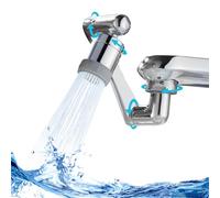 1080° Swivel Faucet-Extender Universal Sink-Water-Aerator - 2 Mode Splash Filter Extension, Kitchen Bathroom 360° Angle Rotatable Spray Attachment, Multifunctional Robotic Arm -Washing Eye/Hair/Face