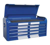 1080 x 450 x 495mm RETRO BLUE 4 Drawer Topchest Tool Chest Lockable Storage