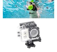1080HD 12MP Action Camera, Video Recorder, Underwater Camera, for Sports Outdoor Activities, Diving, Snorkeling with Mounting Accessories Kit (White)