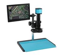 1080P 2K 48MP 4K HDMI USB Industrial Zoom 180X 300X Video Microscope Camera Work System For PCB Soldering Phone Repair PCB inspection (Color : B, Size : 180X)