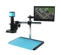 1080P 2K 48MP 4K HDMI USB Industrial Zoom 180X 300X Video Microscope Camera Work System For PCB Soldering Phone Repair PCB inspection (Color : D, Size : 300X)