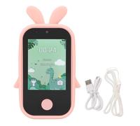 1080P 48MP Digital Camera 2.8in IPS Touch Screen Smart Camera with Selfie Mirror MP3 Music Player Fun Stickers Filters for Kids Children Learning Entertainment ABS Silicone Black (Pink)