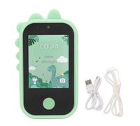 1080P 48MP Digital Camera 2.8in IPS Touch Screen Smart Camera with Selfie Mirror MP3 Music Player Fun Stickers Filters for Kids Children Learning Entertainment ABS Silicone Black (Green)