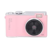 1080P 48MP Digital Camera for Beginners with 16X Zoom Autofocus Dual Lens Compact Rechargeable Camera 2.4in LCD Screen - Pink