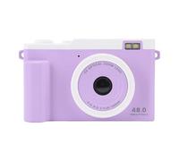 1080P 48MP Digital Camera, Portable CCD Digital Point and Shoot Camera with 15X Optical Zoom, Intelligent Focus, LED Flash, WiFi Transfer for Boys Girls (Purple)