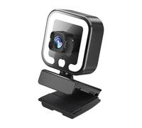 1080P AutoFocus Webcam Computer Beauty Web Camera Tri-Color Lamp Light With Microphone For Live Video Screaming Teaching Webcam Stand Camera Mount With Phone Holder For Desk For Desktops With