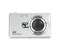 1080P CCD Digital Camera with 96MP Output, 16X Zoom, 2.4 Inch IPS LCD for Real-Time Composition and Playback (Silver)