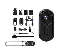 1080P Compact Action Camera With Built-in Screen And Multi-Angle Mounts For Outdoor Documentation And Motion-Based Use(Black)