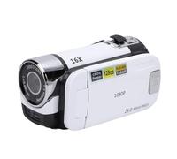 1080P Digital Camera, 16X Zoom Video Camcorder Anti Shake with 2.4 Inch Color Screen, 16MP USB Portable Camera with Fill Light for Travel Growth Recording (White)