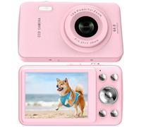 1080P Digital Camera 2.8Inch Portable 16Z Zoom Compact Mini Small Digital Cameras echargeable Digital Camera for Children, Adults, Girls, Boys, Beginners (Pink)