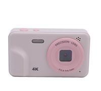 1080P Digital Camera, 5X Zoom Video Camcorder Auto Focus with 2 Inch IPS Screen, 48MP Portable Compact Selfie Camera with Multiple Filter for Daily Travel (Pink)