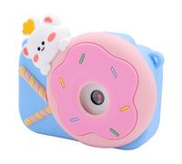 1080P Digital Camera, Compact Small Camera, Auto Focus, Cartoon Photo Frame, with Various Filters, for Music Games, Shockproof, Play and Record, Small Digital Camera (Blue)