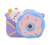 1080P Digital Camera, Compact Small Camera, Auto Focus, Cartoon Photo Frame, with Various Filters, for Music Games, Shockproof, Play and Record, Small Digital Camera (Purple)