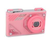 1080P Digital Camera for Photography, 48MP HD Vlogging Camera with 16X Zoom Autofocus, Front Rear 2 Lens, Compact Small Cameras for Kid Student (Pink)