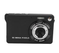 1080P Digital Camera for Photography, Autofocus 16X Digital Zoom, 50MP Camera with HD 2.8 Inch TFT Screen, LED Flash, Compact Camera, Support 64G Small Memory Card (Black)