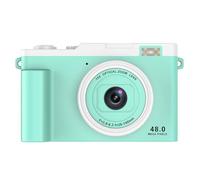 1080P Digital Camera with 48MP Dual Lens, 15x Optical Zoom, LED Flash, WiFi Transfer, Compact HD Video Camera for Travel and Daily Photography (Green)