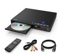 1080p HD DVD Player for TV with HDMI and AV Output, Multi-Format DVD/CD