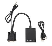 1080P HD Media Interface to VGA Adapter, Lossless Conversion, Lightweight Body, 1080P Image Quality Output, Plug and Play, Applicable Machines